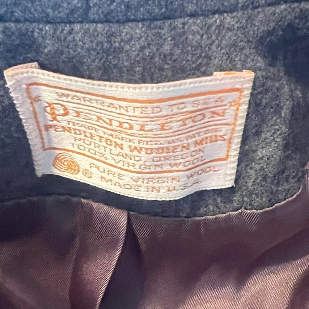 Pendleton Gray Wool Blazer Jacket Small - image 11